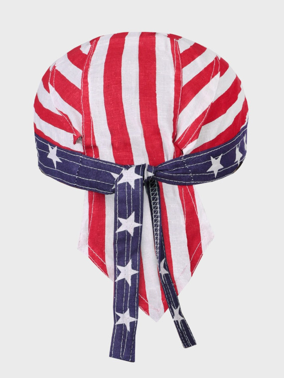 FOSTEX GARMENTS Chusta bandana bandama czapka Headwrap red/white striper