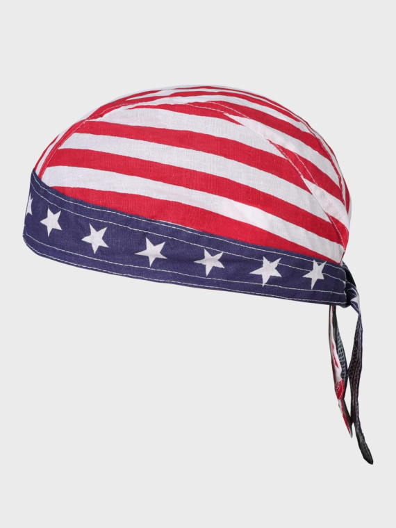 FOSTEX GARMENTS Chusta bandana bandama czapka Headwrap red/white striper