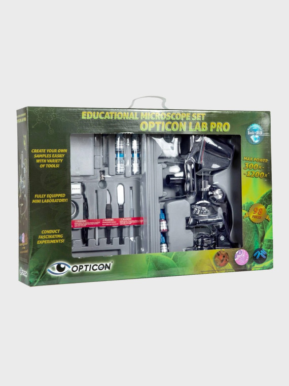 OPTICON Mikroskop Optyczny Lab Pro 300-1200x z podwójnym oświetleniem