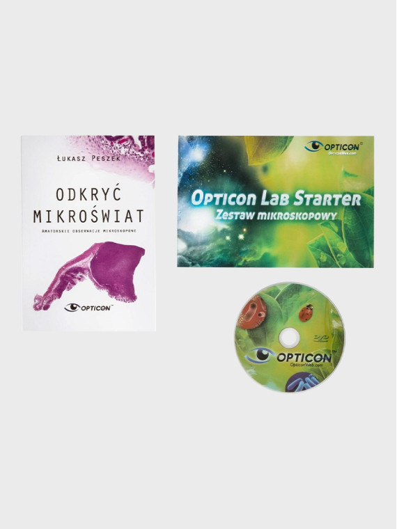 OPTICON Mikroskop Optyczny Lab Pro 300-1200x z podwójnym oświetleniem