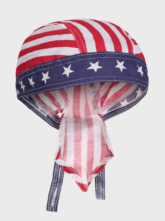 FOSTEX GARMENTS Chusta bandana bandama czapka Headwrap red/white striper