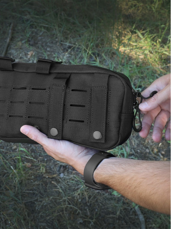DOMINATOR URBAN COMBAT ŁADOWNICA POZIOMA CARGO MOLLE CZARNA