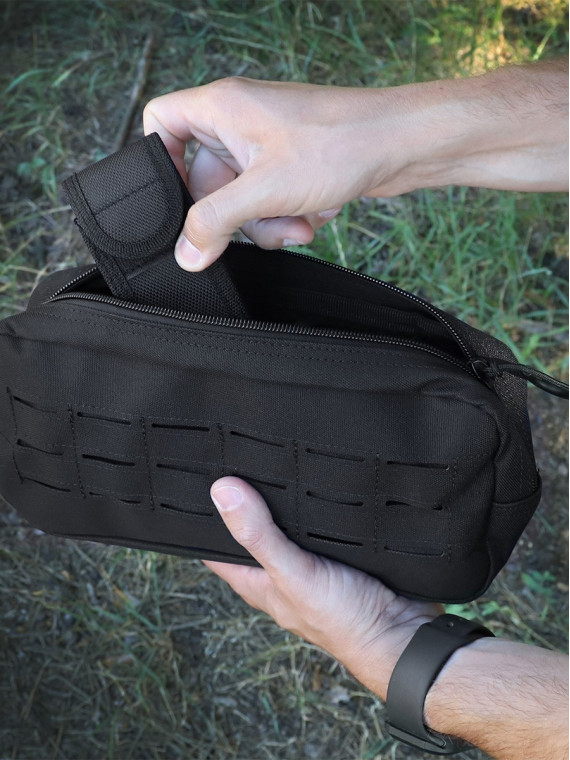 DOMINATOR URBAN COMBAT ŁADOWNICA POZIOMA CARGO MOLLE CZARNA