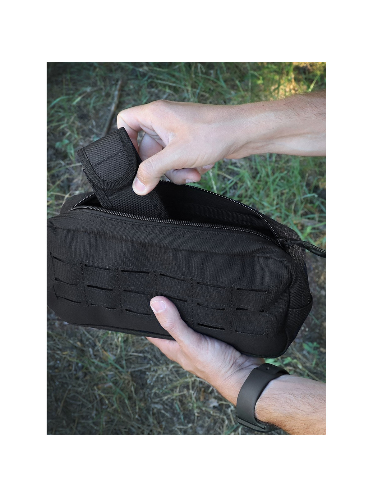 DOMINATOR URBAN COMBAT ŁADOWNICA POZIOMA CARGO MOLLE CZARNA