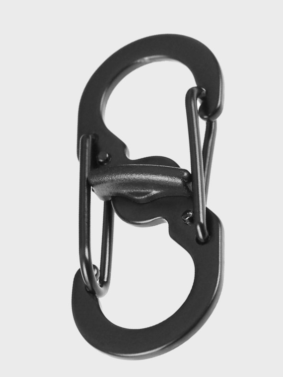 DOMINATOR URBAN COMBAT KARABIŃCZYK KARABINEK DWUSTRONNY METALOWY 35mm CZARNY