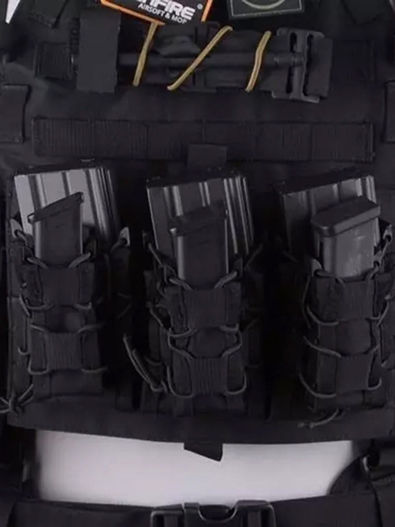 GFC TACTICAL Ładownica modularna do karabinu AK /M4 /M16 / Aug/ Grot TC molle czarna