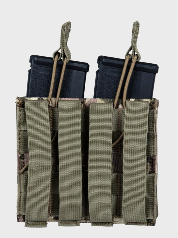 GFC TACTICAL Ładownica na 2 magazynki otwarta AK/M4/M16/GROT multicam