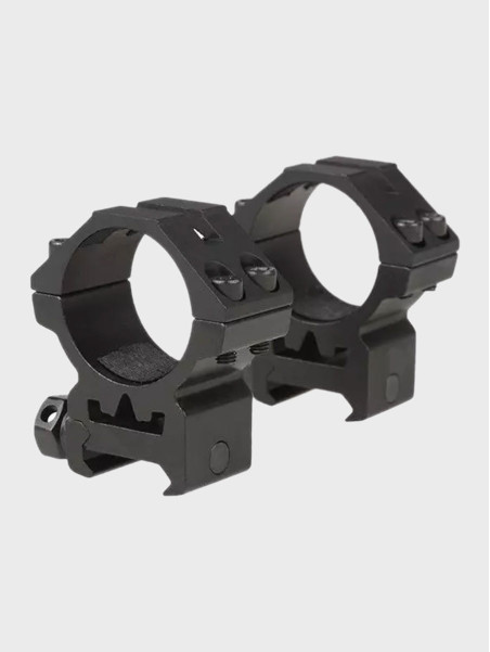THETA OPTICS Dwuczęściowy Montaż Optyki 30mm na Szynę RIS Długi Niski Czarny