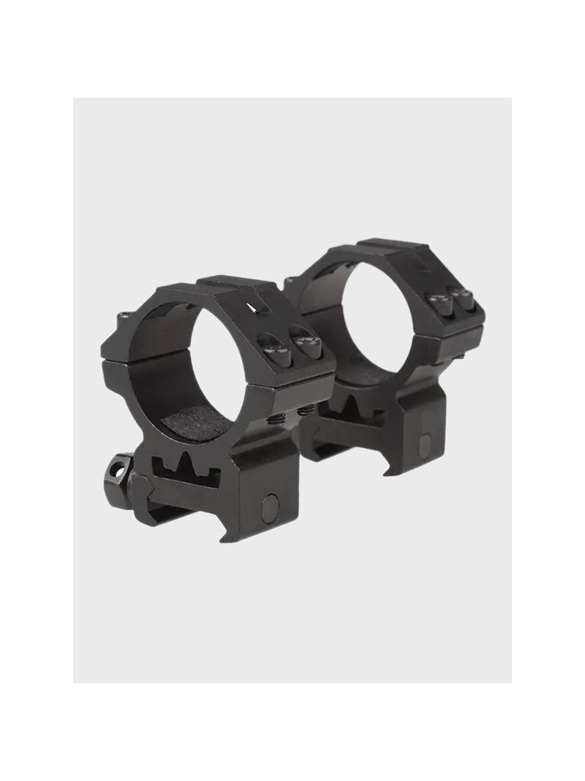 THETA OPTICS Dwuczęściowy Montaż Optyki 30mm na Szynę RIS Długi Niski Czarny