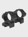 THETA OPTICS Dwuczęściowy Montaż Optyki 30mm na Szynę RIS Długi Niski Czarny