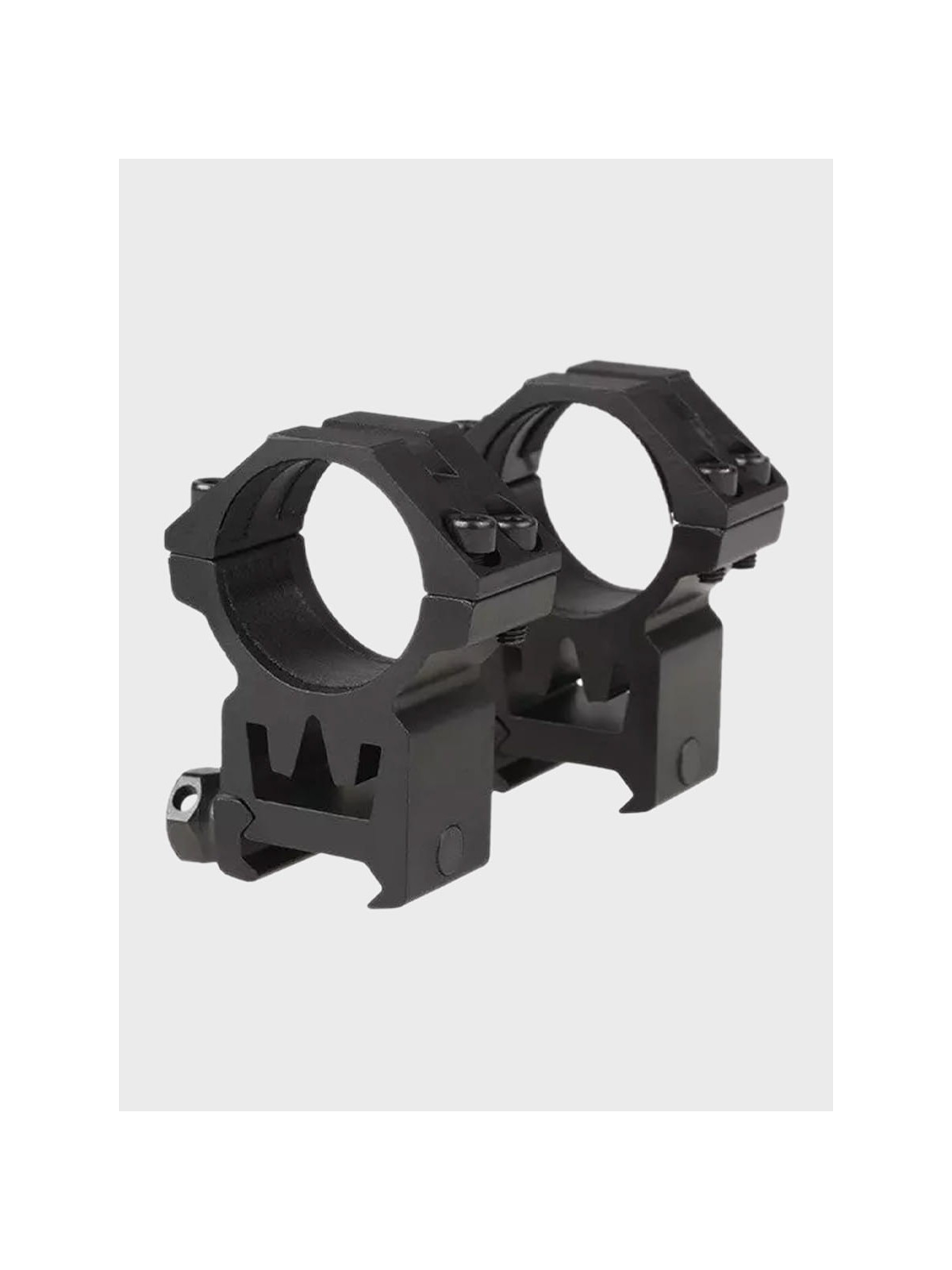 THETA OPTICS Dwuczęściowy Montaż Optyki 30mm na Szynę RIS Długi Wysoki Czarny