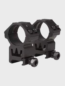 THETA OPTICS Dwuczęściowy Montaż Optyki 30mm na Szynę RIS Długi Wysoki Czarny