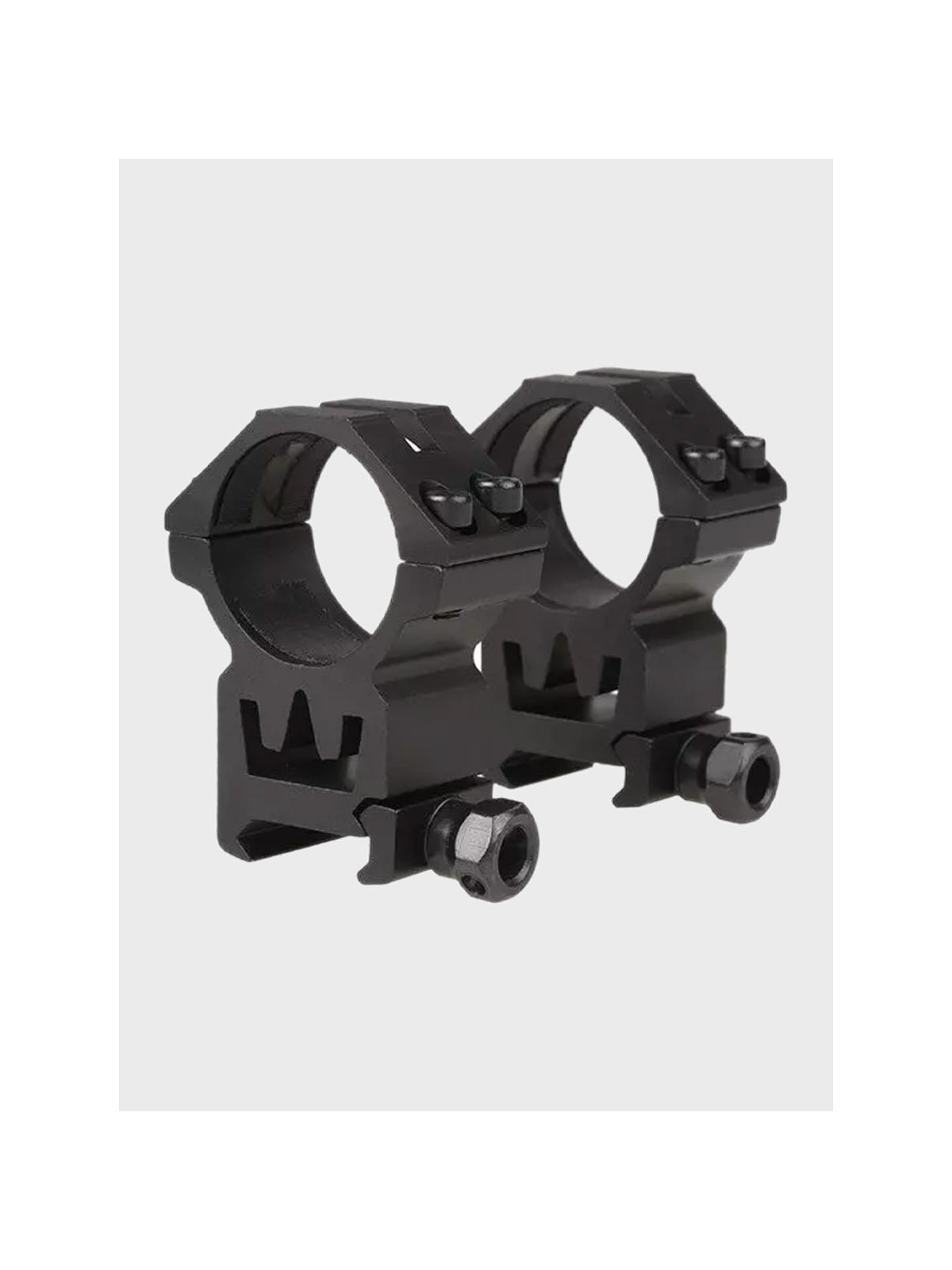 THETA OPTICS Dwuczęściowy Montaż Optyki 30mm na Szynę RIS Długi Wysoki Czarny
