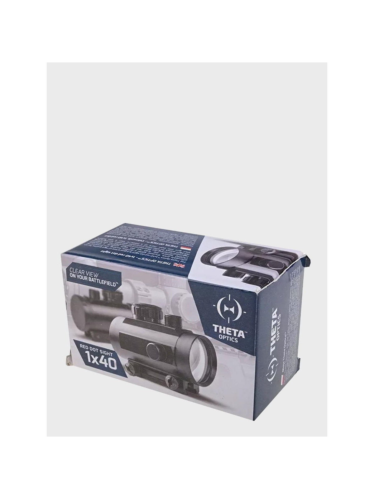 THETA OPTICS Replika celownika kolimatorowego Red Dot 1x40 do karabinka ASG czarna