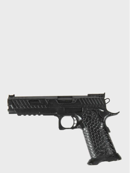 GFC TACTICAL NASZYWKA RZEP PISTOLET COLT 1911 CZARNA SKÓRA