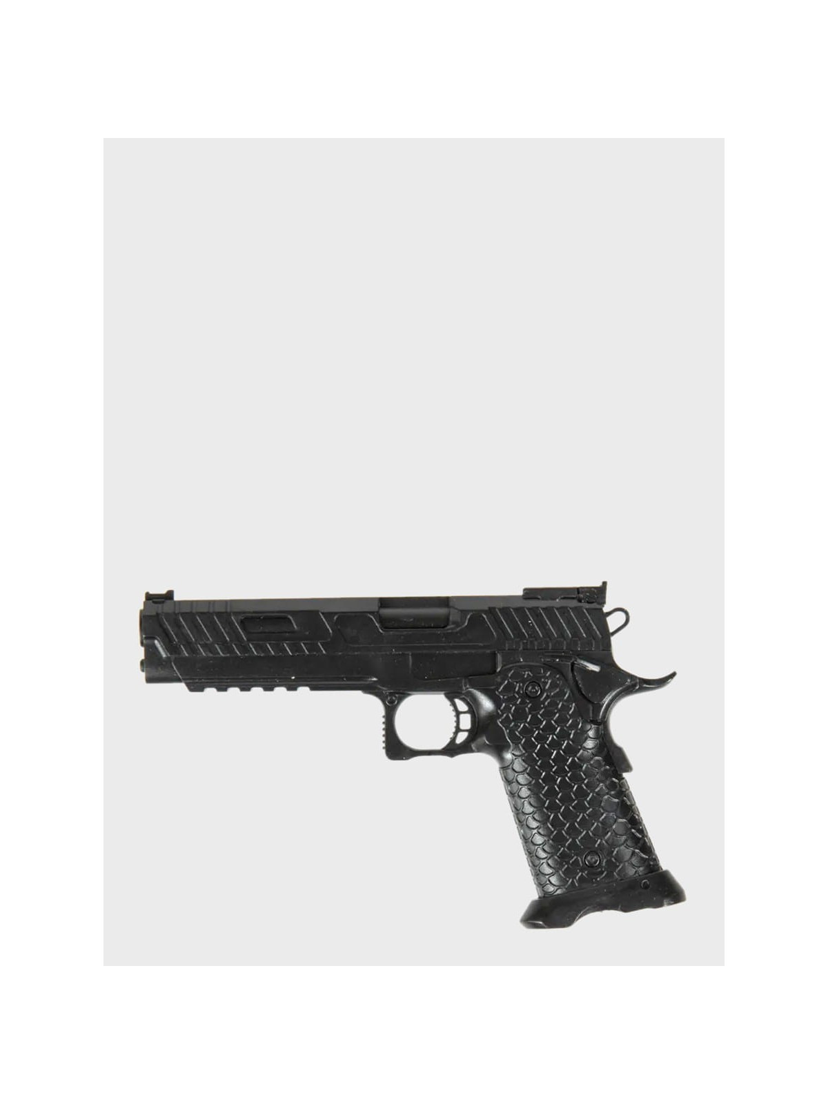 GFC TACTICAL NASZYWKA RZEP PISTOLET COLT 1911 CZARNA SKÓRA