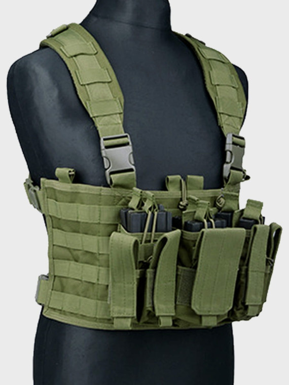 GFC TACTICAL KAMIZELKA TAKTYCZNA SCOUT CHEST RIG OLIWKOWA