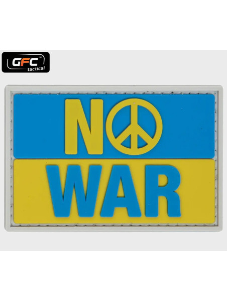 GFC TACTICAL NASZYWKA NO WAR UA PVC RZEP