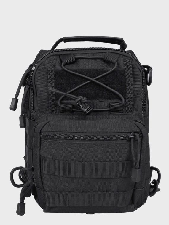 GFC TACTICAL PLECAK TAKTYCZNY NA JEDNO RAMIĘ CZARNY