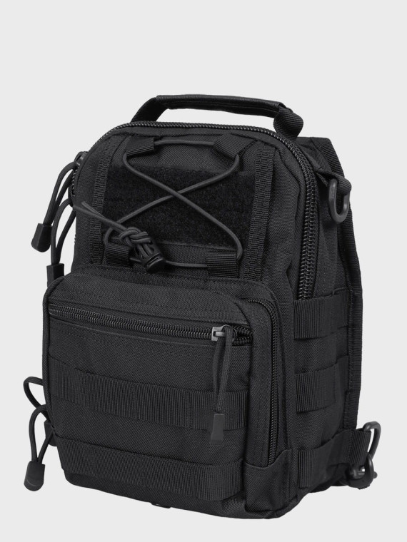 GFC TACTICAL PLECAK TAKTYCZNY NA JEDNO RAMIĘ CZARNY