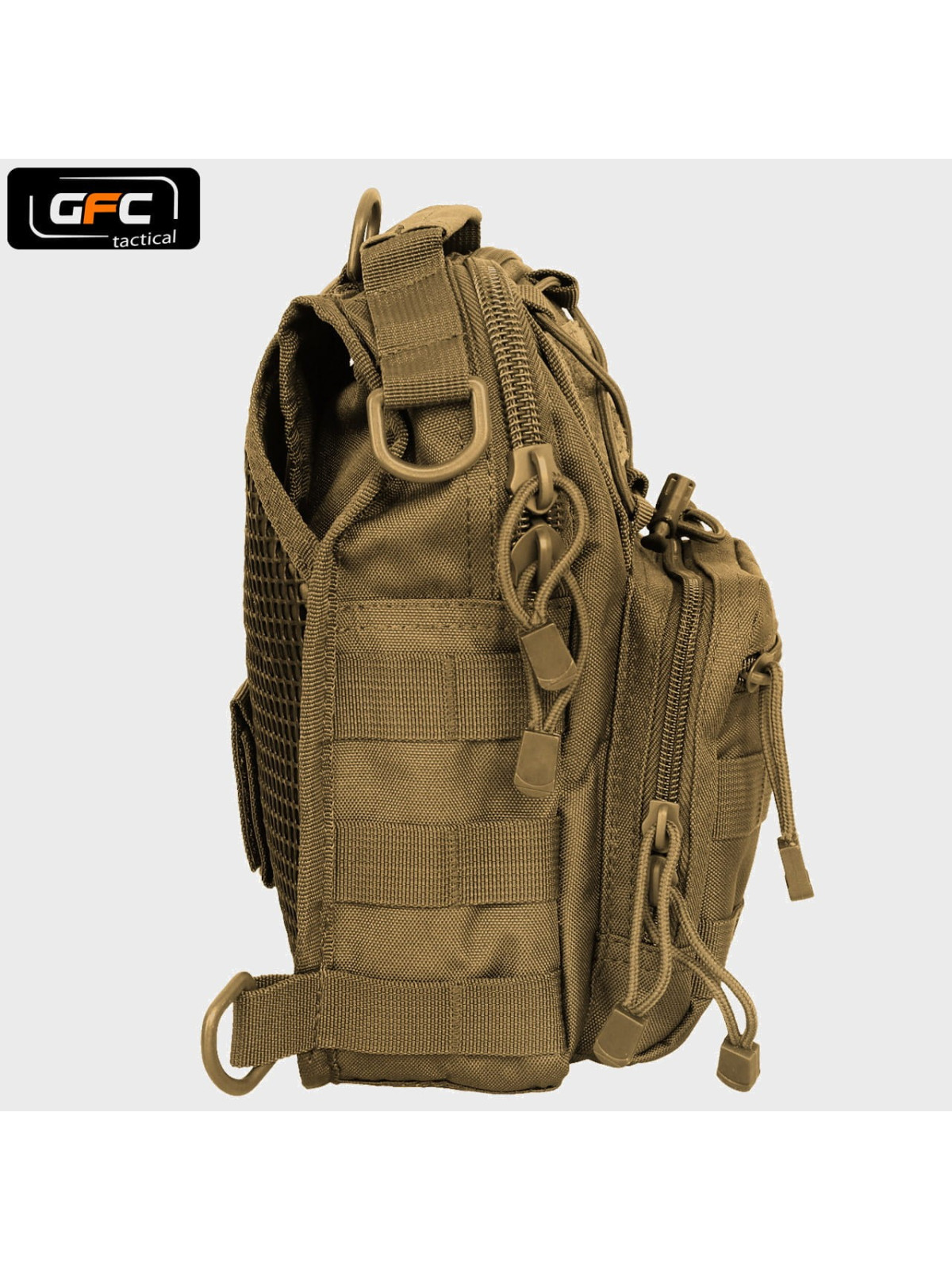 GFC TACTICAL PLECAK TAKTYCZNY NA JEDNO RAMIĘ TAN
