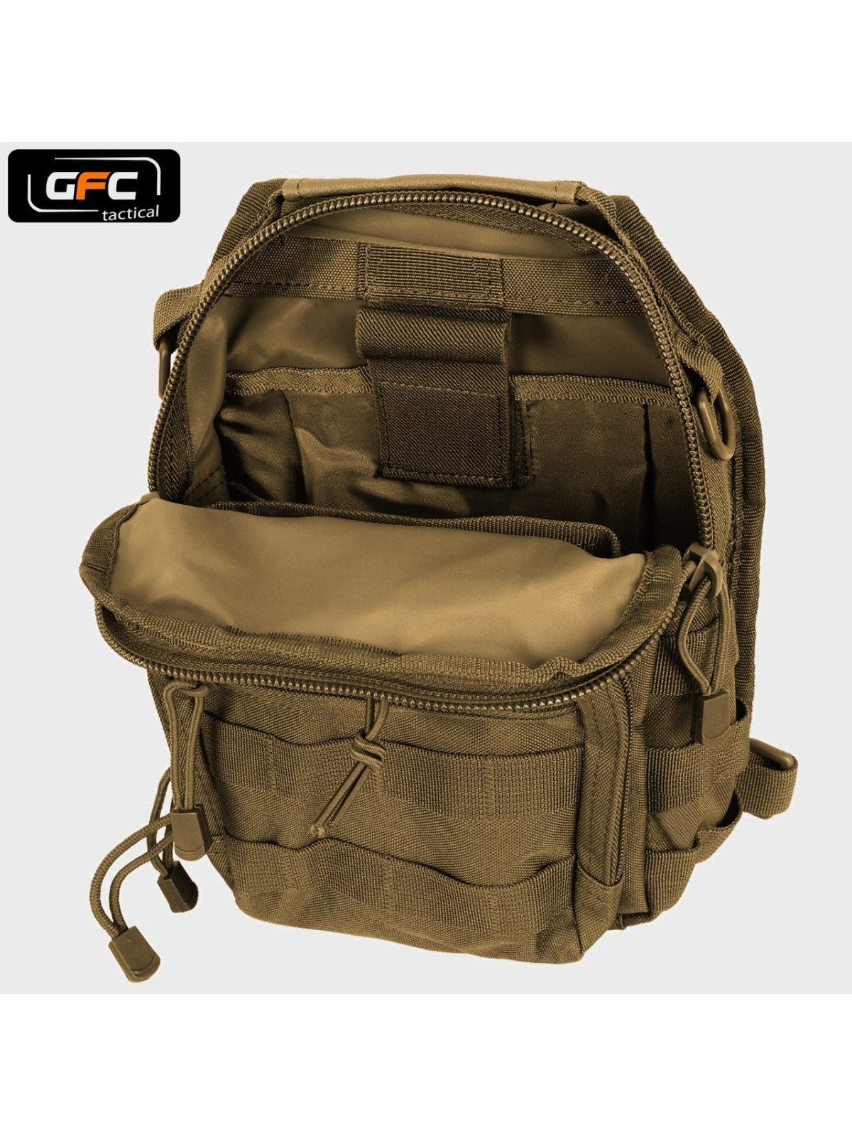 GFC TACTICAL PLECAK TAKTYCZNY NA JEDNO RAMIĘ TAN