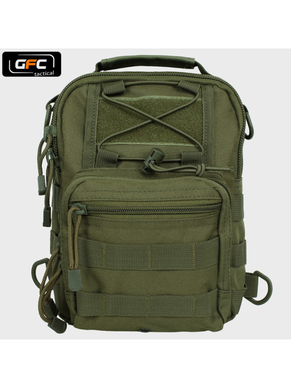GFC TACTICAL PLECAK TAKTYCZNY NA JEDNO RAMIĘ OLIWKOWY