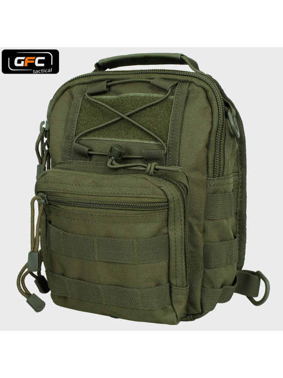 GFC TACTICAL PLECAK TAKTYCZNY NA JEDNO RAMIĘ OLIWKOWY