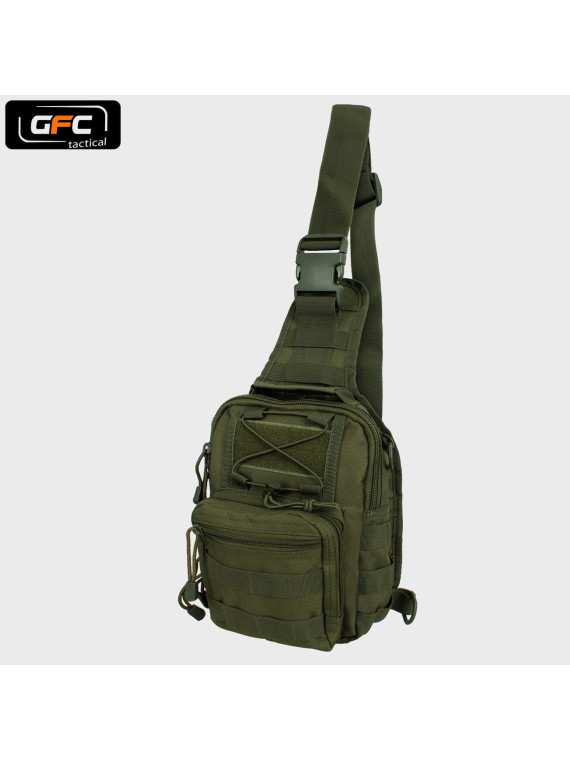 GFC TACTICAL PLECAK TAKTYCZNY NA JEDNO RAMIĘ OLIWKOWY