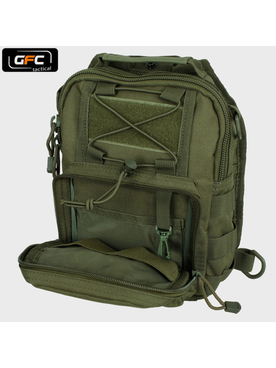 GFC TACTICAL PLECAK TAKTYCZNY NA JEDNO RAMIĘ OLIWKOWY