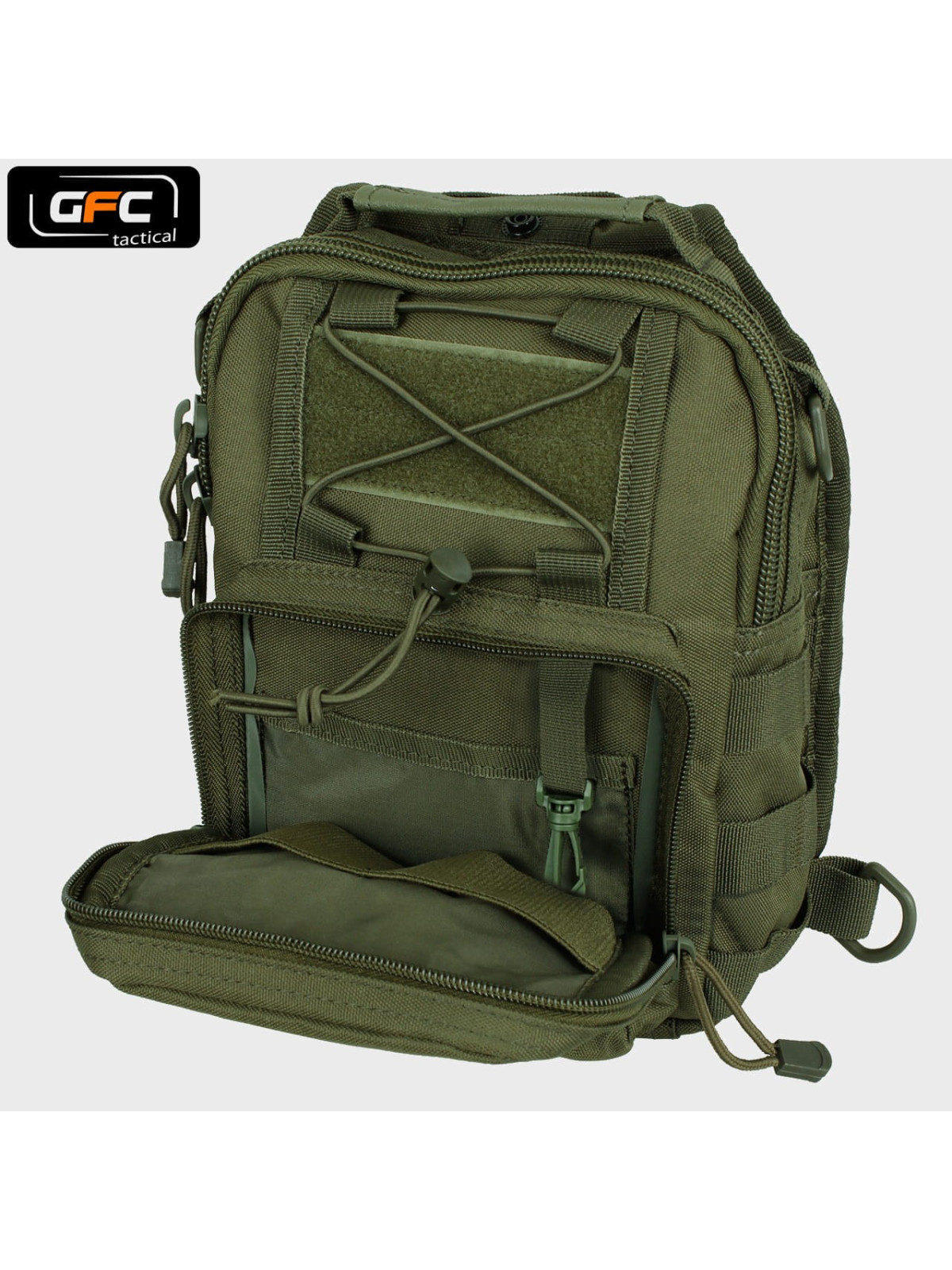 GFC TACTICAL PLECAK TAKTYCZNY NA JEDNO RAMIĘ OLIWKOWY