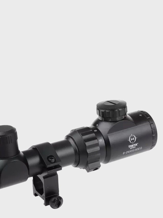 THETA OPTICS Luneta celownicza 6-24x50 AOEG celownik mil-dot do wiatrówki ASG