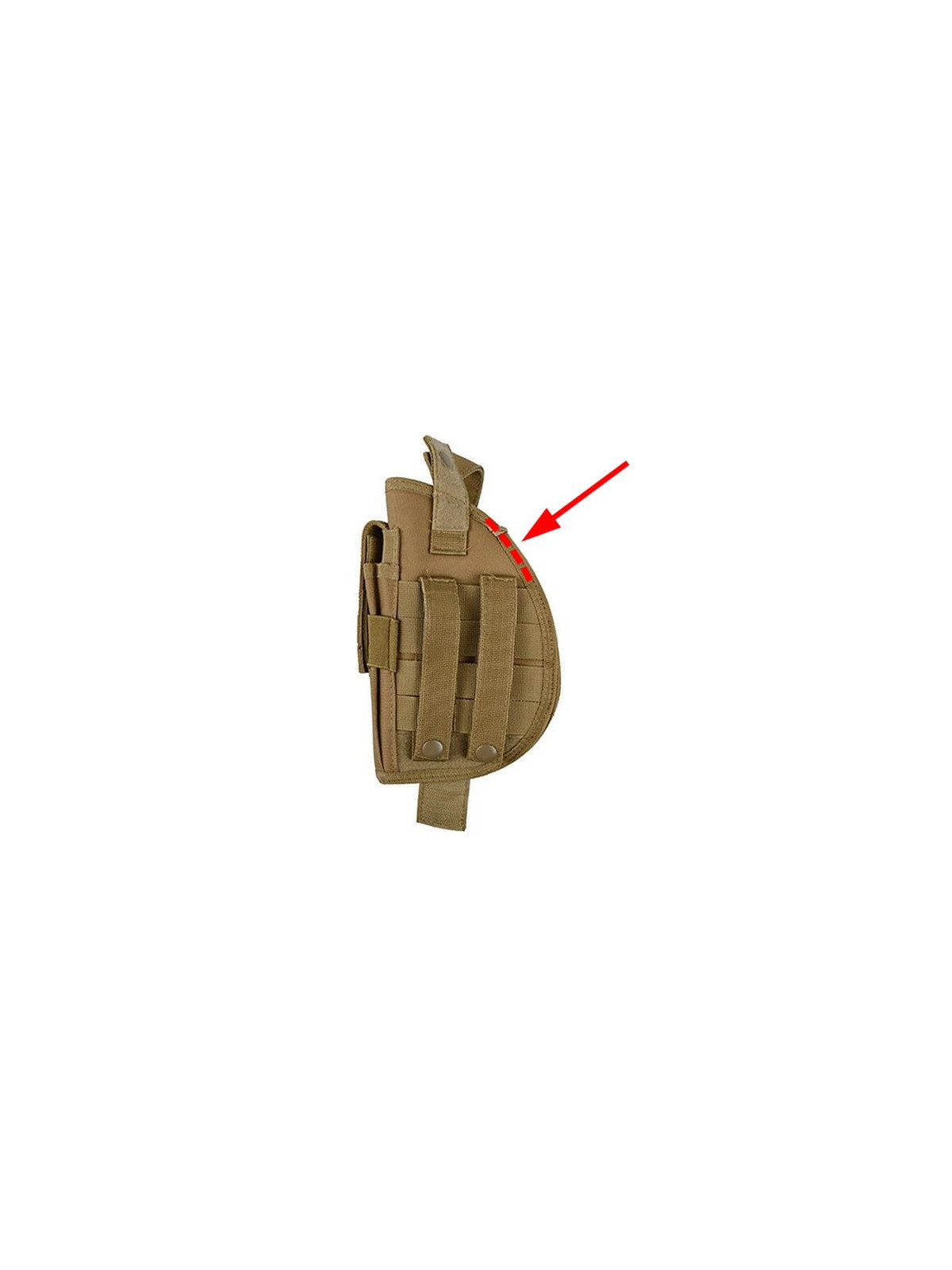 GFC TACTICAL Kabura uniwersalna z ładownicą na magazynek pistoletowy tan
