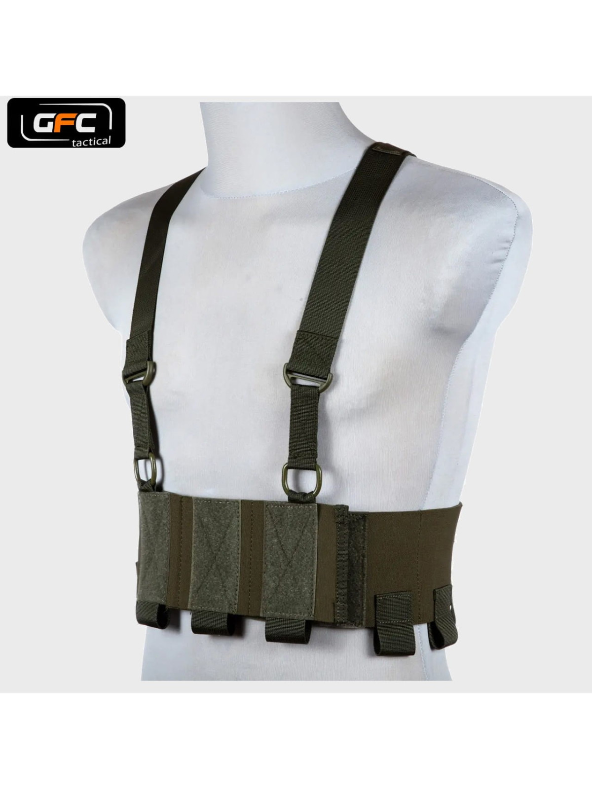 GFC TACTICAL KAMIZELKA LOW-VIS CHEST RIG OLIWKOWA