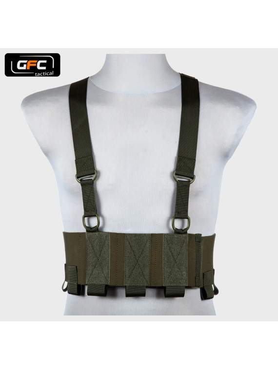 GFC TACTICAL KAMIZELKA LOW-VIS CHEST RIG OLIWKOWA