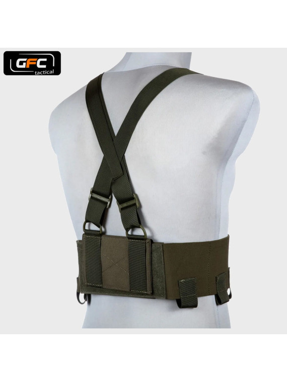GFC TACTICAL KAMIZELKA LOW-VIS CHEST RIG OLIWKOWA