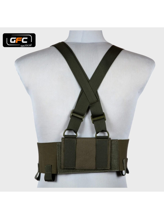 GFC TACTICAL KAMIZELKA LOW-VIS CHEST RIG OLIWKOWA