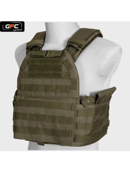 GFC TACTICAL KAMIZELKA QUICK RELEASE TYPU PLATE CARRIER OLIWKOWY