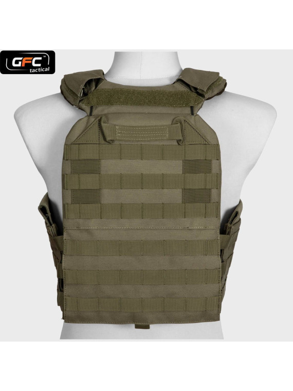 GFC TACTICAL KAMIZELKA QUICK RELEASE TYPU PLATE CARRIER OLIWKOWY