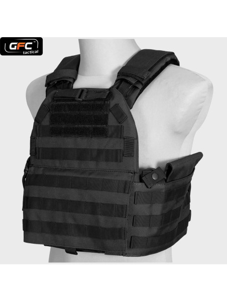 GFC TACTICAL KAMIZELKA QUICK RELEASE TYPU PLATE CARRIER CZARNA