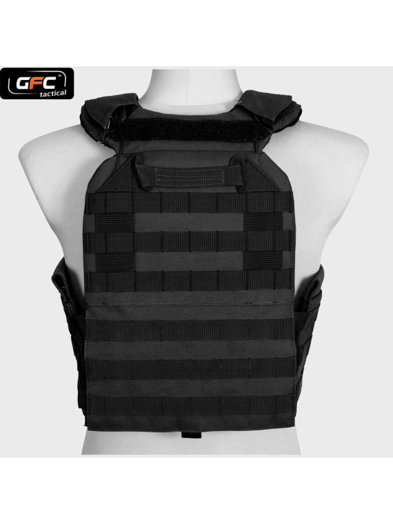 GFC TACTICAL KAMIZELKA QUICK RELEASE TYPU PLATE CARRIER CZARNA