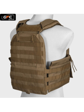 GFC TACTICAL KAMIZELKA QUICK RELEASE TYPU PLATE CARRIER TAN