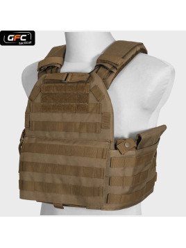 GFC TACTICAL KAMIZELKA QUICK RELEASE TYPU PLATE CARRIER TAN