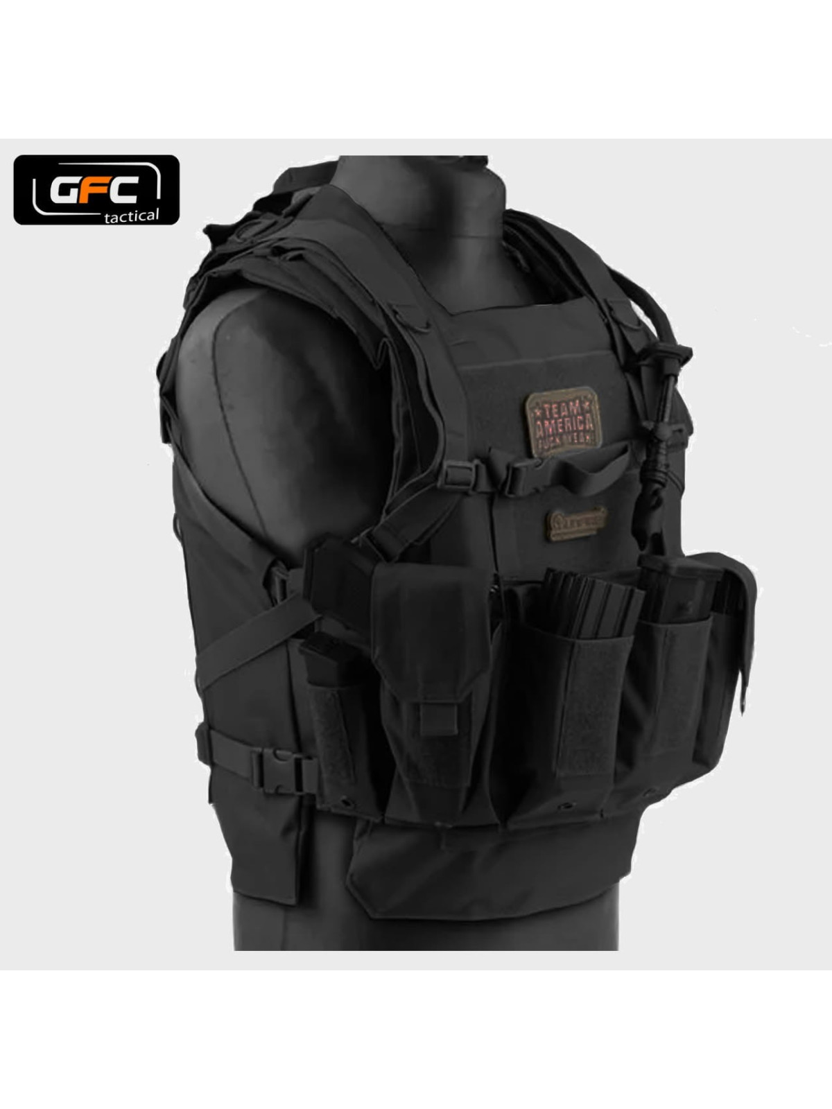 GFC TACTICAL KAMIZELKA PERSONAL BODY ARMOR CZARNA