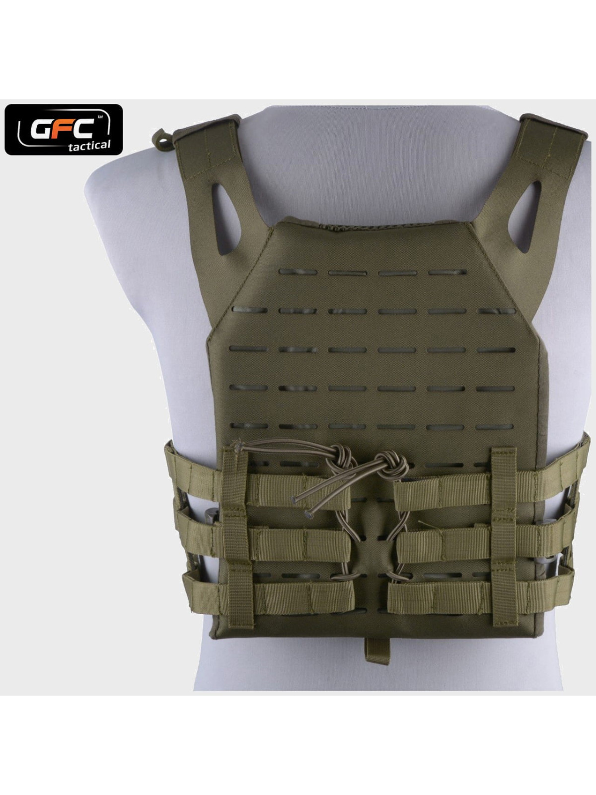 GFC TACTICAL KAMIZELKA TAKTYCZNA TYPU JUMP LASER CUT OLIWKOWA