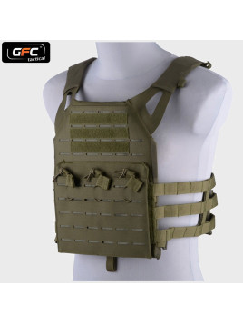 GFC TACTICAL KAMIZELKA TAKTYCZNA TYPU JUMP LASER CUT OLIWKOWA