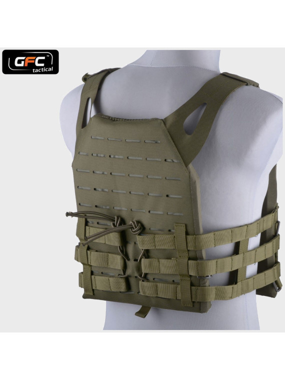 GFC TACTICAL KAMIZELKA TAKTYCZNA TYPU JUMP LASER CUT OLIWKOWA