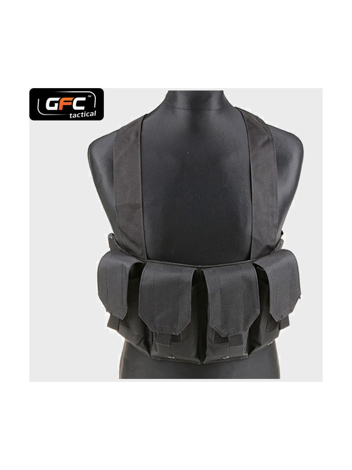 GFC TACTICAL KAMIZELKA TAKTYCZNA  CHEST RIG CZARNA