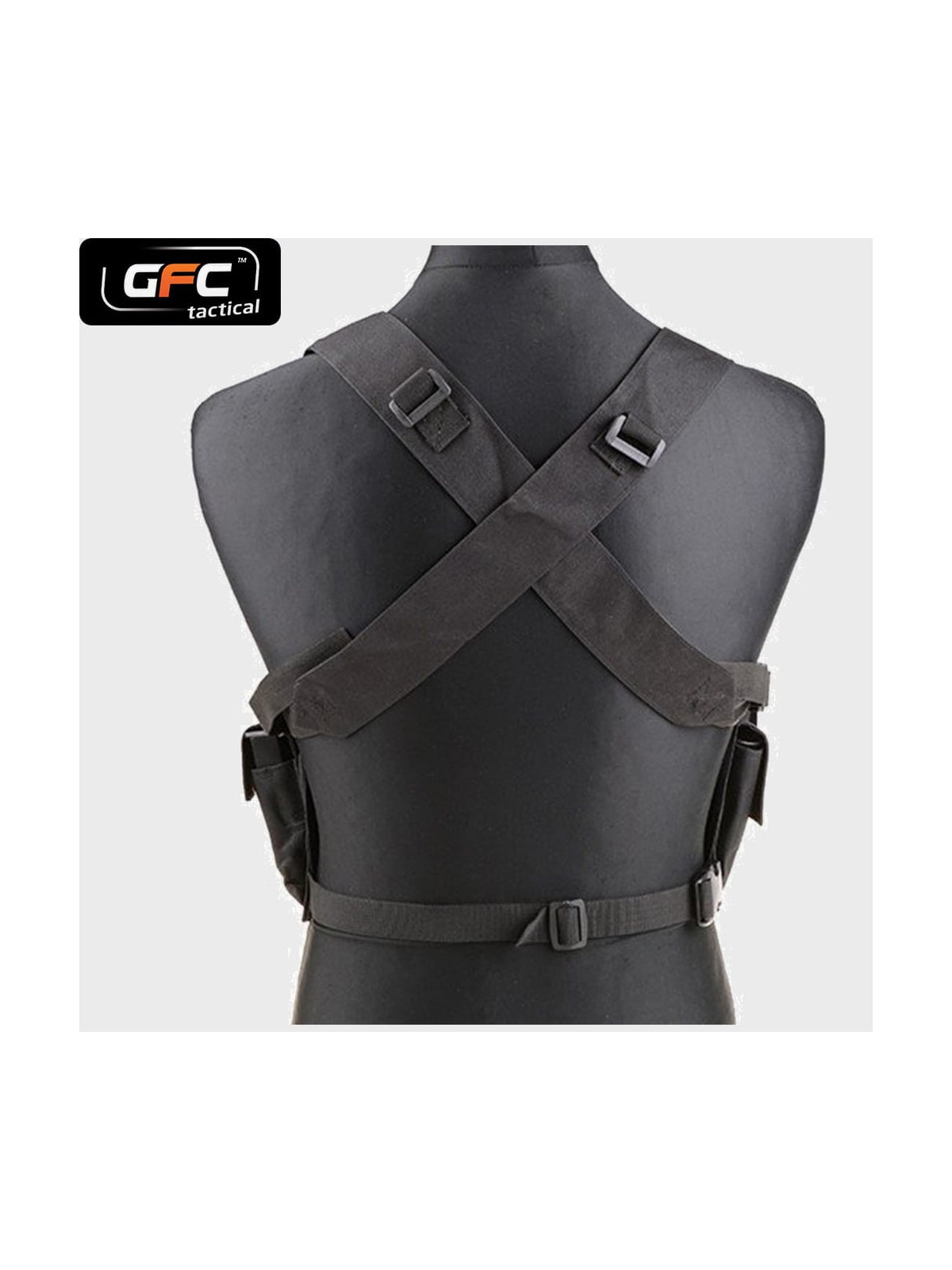 GFC TACTICAL KAMIZELKA TAKTYCZNA  CHEST RIG CZARNA