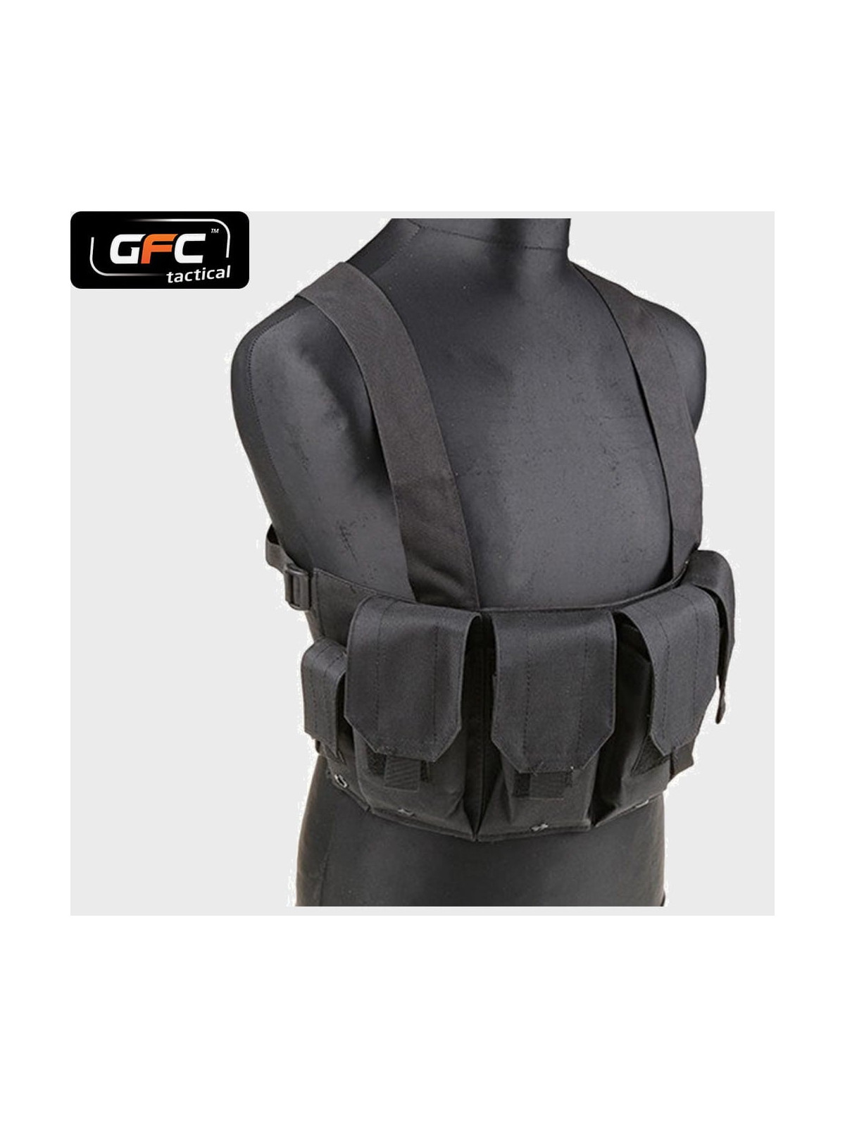 GFC TACTICAL KAMIZELKA TAKTYCZNA  CHEST RIG CZARNA